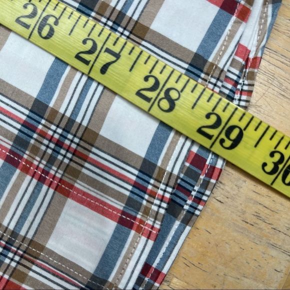 JCrew Secret Wash Cotton Plaid Poly Shirt - Picture 9 of 11